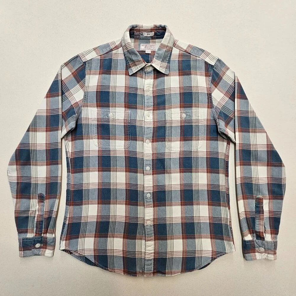 J.Crew Wallace & Barnes Flannel Plaid Button Down Slim M